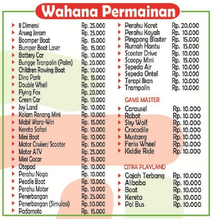 Wahana Permainan « Taman Wisata Matahari