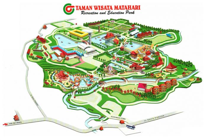 denah lokasi taman wisata matahari